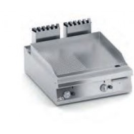 FRY TOP A GAS PIASTRA 1/2 LISCIA 1/2 RIGATA DA BANCO SERIE 90 SOLUTION K4GFRS10TT