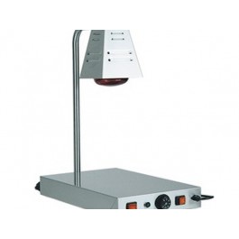 PIANO CALDO INOX CON LAMPADA A RAGGI INFRAROSSI L 58 PCI 4718