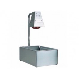 CONTENITORE CALDO INOX PER FRITTI CON LAMPADA A RAGGI INFRAROSSI BI4719