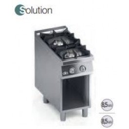 CUCINA 2 FUOCHI A GAS VANO A GIORNO SERIE 90 SOLUTION K4GCU05VVS