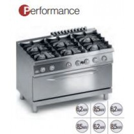 CUCINA 6 FUOCHI GAS + FORNO GAS SERIE 700 PERFORMANCE K7GCUP15FFM