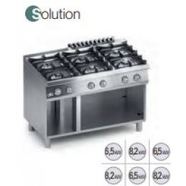 CUCINA 6 FUOCHI A GAS VANO A GIORNO SERIE 70 SOLUTION K7GCUS15VV