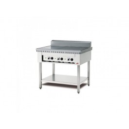 CUOCIPIADA ELETTRICO SU TRESPOLO mod C.PE6 CON PIANO IN CROMO