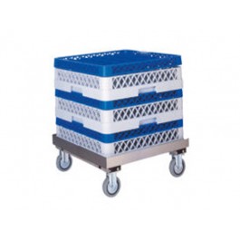 CARRELLO PORTACESTELLI INOX VASCA INOX SENZA MANICO CP 1446