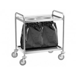CARRELLO DI SERVIZIO INOX 2 FORI L 110 CA 1391S2
