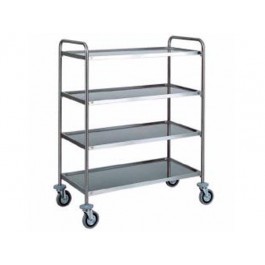 CARRELLO DI SERVIZIO INOX 4 PIANI L 111 CA 1381