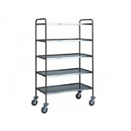 CARRELLO DI SERVIZIO INOX 5 PIANI 110X60 CA 1427