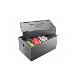 CONTENITORE ISOTERMICO PER VASCHETTE GELATO CON COPERCHIO ALTO mod KRBGE250