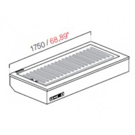 DROP IN DA INCASSO CALDO SECCO SENZA VETRI SENZA PANNELLATURA MIS. L175XP61,2XH23,55 cm 
