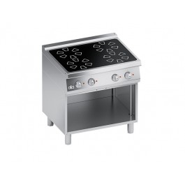 CUCINA ELETTRICA 4 PIASTRE IN VETROCERAMICA VANO A GIORNO SERIE 70 K7EVC10VV