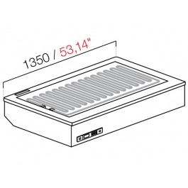 DROP IN DA INCASSO CALDO SECCO SENZA VETRI SENZA PANNELLATURA MOD. 1350 MIS. L135XP82.2XH54.5 