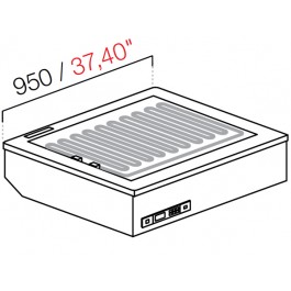 DROP IN DA INCASSO CALDO SECCO SENZA VETRI SENZA PANNELLATURA MOD. L 950 MIS. L95XP82.2XH54.5