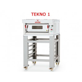FORNO PIZZA ELETTRICO TEKNO1 T1A/I (INOX) CON PIANO DI COTTURA REFRATTARIO L61XP62XH15