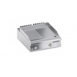 FRY TOP ELETTRICA PIASTRA 1/2 LISCIA 1/2 RIGATA DA BANCO SERIE 90 K4EFRS10TT