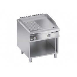 FRY TOP ELETTRICA PIASTRA 1/2 LISCIA 1/2 RIGATA VANO A GIORNO SERIE 90 K4EFRS10VV