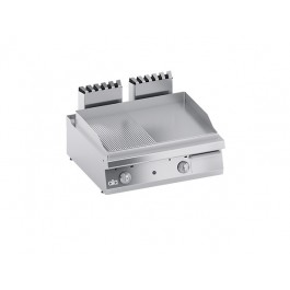 FRY TOP ELETTRICO PIASTRA 1/2 LISCIO 1/2 RIGATO DA BANCO SERIE 70 SOLUTION C2GFR10TT