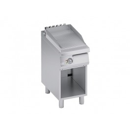 FRY TOP ELETTRICO PIASTRA RIGATA VANO A GIORNO SERIE 70 SOLUTION C2EFR05VV