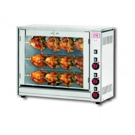 GIRARROSTO ELETTRICO ASTE SINGOLE SOVRAPPOSTE E-12P-S3