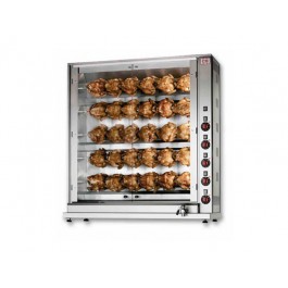 GIRARROSTO ELETTRICO ASTE SINGOLE SOVRAPPOSTE E-30P-S5