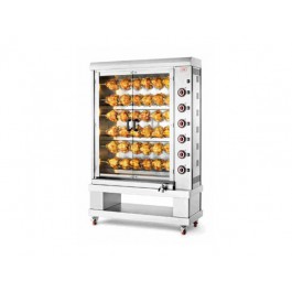 GIRARROSTO ELETTRICO ASTE SINGOLE SOVRAPPOSTE E-36P-S6