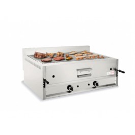 GRIGLIA A PIETRA LAVICA A GAS DA BANCO I-120