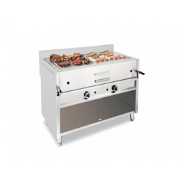 GRIGLIA A PIETRA LAVICA A GAS CON MOBILE A GIORNO I-120 MOB