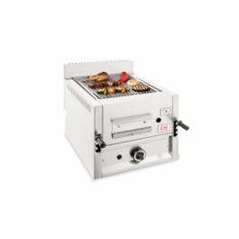 GRIGLIA A PIETRA LAVICA  A GAS DA BANCO I-47