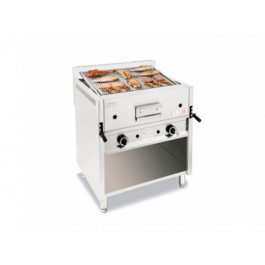 GRIGLIA A PIETRA LAVICA  A GAS CON MOBILE A GIORNO I-80 MOB/P