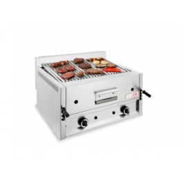 GRIGLIA A PIETRA LAVICA  A GAS DA BANCO I-80/P