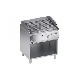 GRIGLIA MOBILE PIETRA LAVICA VANO A GIORNO PER CARNE SERIE 70 K7GPL10VVC