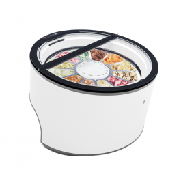 VETRINA GELATO VENTILATA IFI MOD. TONDA 12 5L