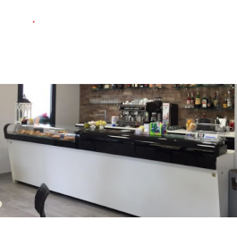 BANCO BAR START UP WHITE L3000 H1150 CON BANCALINA IN VETRO CURVATO E TEMPERATO E BANCO A POZZETTI PANORAMA 6 FORI--contattaci per ricevere la tua offerta speciale !!