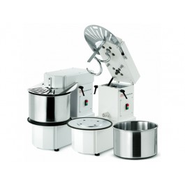 IMPASTATRICE A SPIRALE TESTA ALZABILE E VASCA ESTRAIBILE 12 KG mod TS12AM MONOFASE