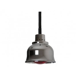 LAMPADA RISCALDANTE ROSSA STRUTTURA IN RAME CROMATO LC25R
