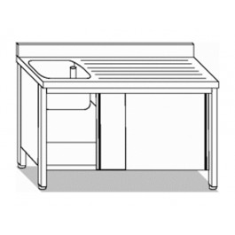 LAVELLO ARMADIATO 1 VASCA + GOCC. DX L130XP60XH85 41056.13