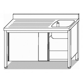 LAVELLO ARMADIATO 1 VASCA + GOCC. SX L130XP60XH85 410106.13