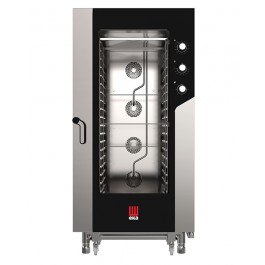 FORNO ELETTRICO COMBINATO CONVEZIONE VAPORE 20 TEGLIE 1/1 GN CON PANNELLO ELETTROMECCANICO mod. MKF 2011 S