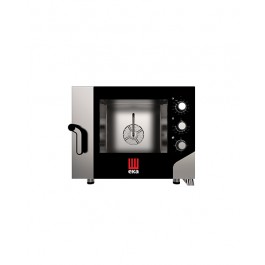 FORNO ELETTRICO COMBINATO CONVEZIONE VAPORE 4 TEGLIE 600 X 400 MM CON PANNELLO ELETTROMECCANICO mod. MKF 464 S