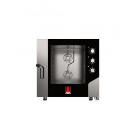 FORNO ELETTRICO COMBINATO CONVEZIONE VAPORE 6 TEGLIE 600 X 400 MM CON PANNELLO ELETTROMECCANICO mod. MKF 664 S