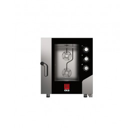 FORNO ELETTRICO COMBINATO CONVENZIONE VAPORE 7 TEGLIE 1/1 GN CON PANNELLO ELETTROMECCANICO mod. MKF 711 S