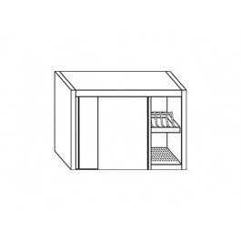 PENSILE SCOLAPIATTI ARMADIATO CON 1 RIPIANO L180XP40XH60 PP.18