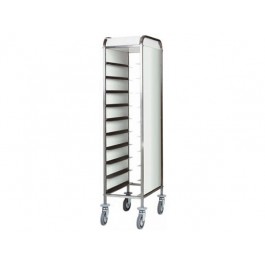 CARRELLO PORTAVASSOI SINGOLO PANNELLATO INOX CA1450PI