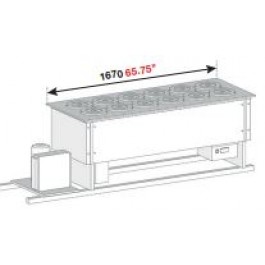 BANCO A POZZETTO GELATO VENTILATO VASCA SENZA RISERVA CON PIANO INOX 12 FORI NEW ERA