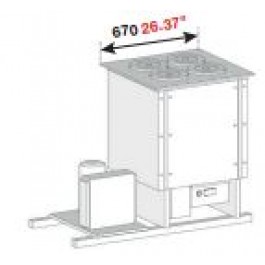 BANCO A POZZETTO GELATO VENTILATO VASCA CON RISERVA E PIANO INOX 4 FORI NEW ERA 