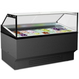 VETRINA VENTILATA PER GELATO MANTECATO, SU STECCO E PASTICCERIA MOD. RIMINI 16