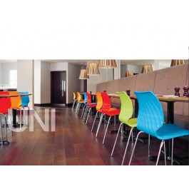 SEDIA MOD. UNI PER INTERNO CON FUSTO CROMATO