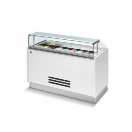 VETRINA GELATO VENTILATA MOD. SNACK&FOOD 8 VASCHETTE SENZA PANNELLATURA