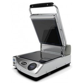 PIASTRA SINGOLA CON CONTROLLO DIGITALE CON PIANI LISCI NERI MOD. SP 010 E 