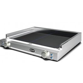 FRY TOP SINGOLO IN VETROCERAMICA CON PIANO LISCIO NERO MOD. SP 300