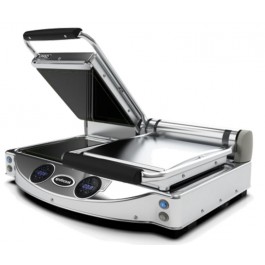 PIASTRA DOPPIA CON CONTROLLO DIGITALE CON PIANI LISCI NERI MOD. SP 020 E 